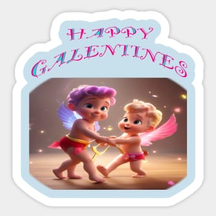 Happy galentines Sticker